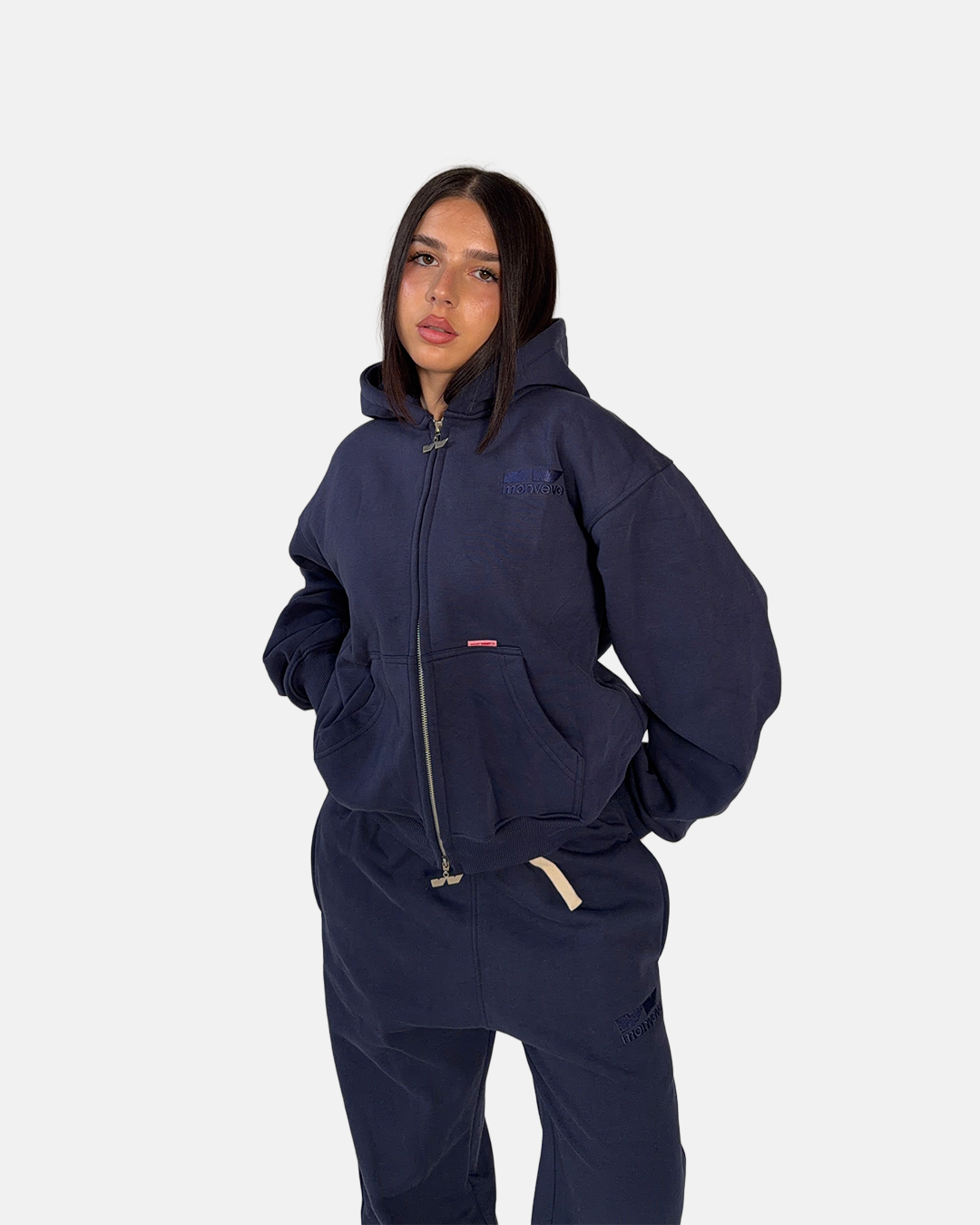 Navy Blue Essential Zipper